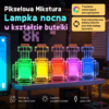 Pikselowa butelka lampka nocna 7 kolorów