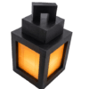 Lampka w stylu gry Minecraft lampion