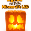 🎃Dynia w stylu Minecraft LED