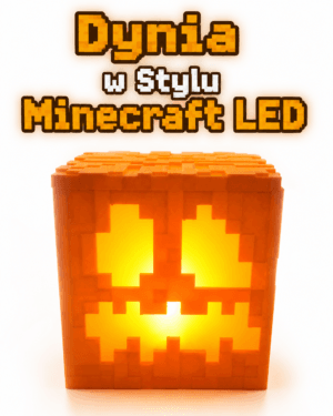 supergrafika 🎃Dynia w stylu Minecraft LED